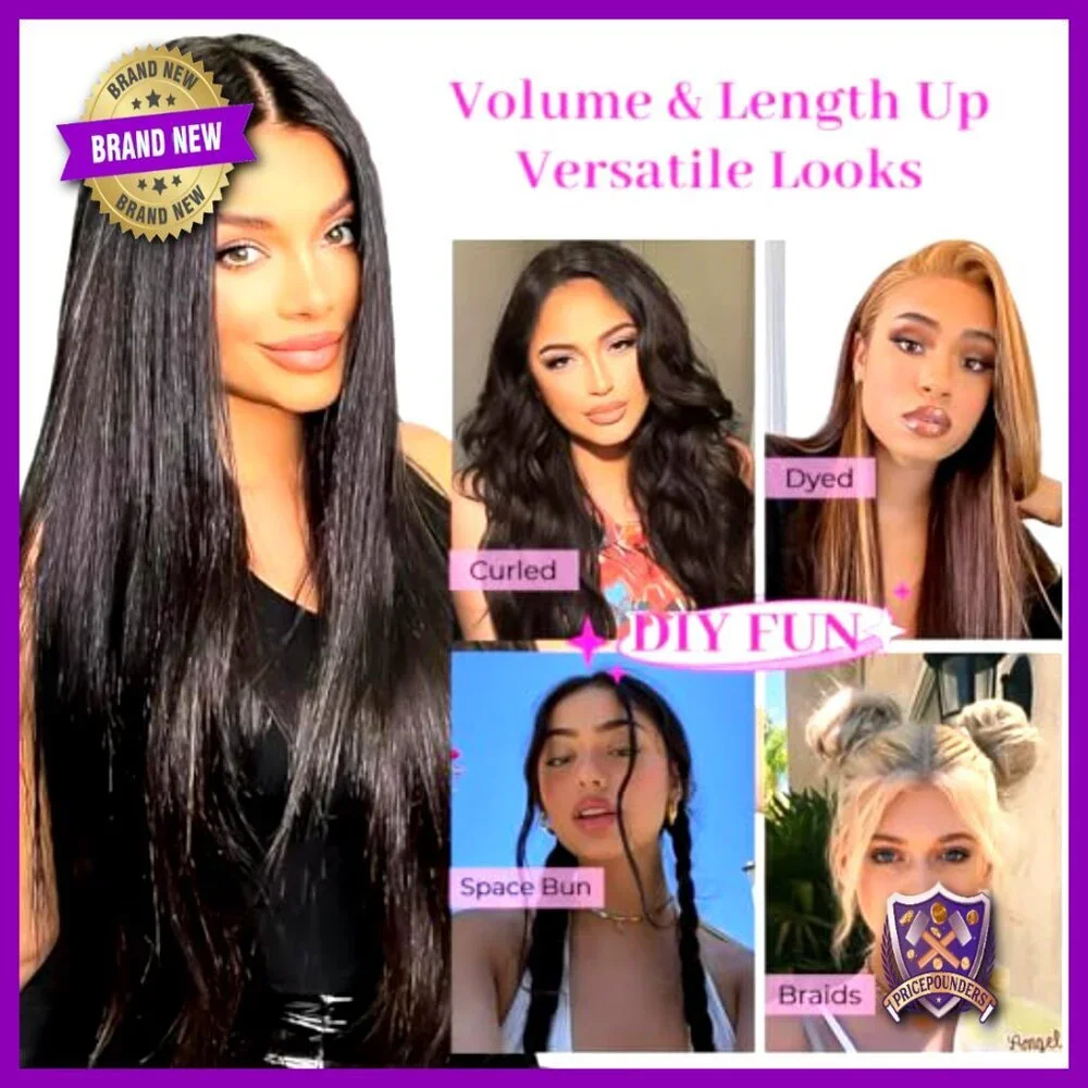 20 Inch Clip In Human Hair Extensions 8PCS Double Weft 105g